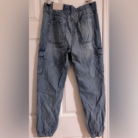 American Eagle High Rise Jean Jogger - Rocky Blue - 6R/28W - Picture 2 of 3